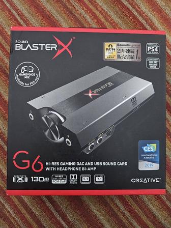 Игровая внешняя звуковая карта Soundblaster g6