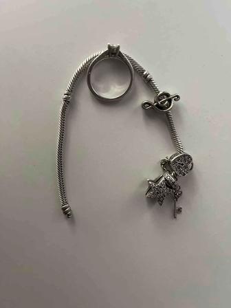 Браслет и кольцо Пандора