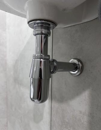 Продам сифон для раковины из нержавейки наружный