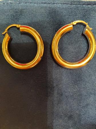 Золотые серьги 750 пробы золота