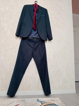 Костюм шалбар темносиний двойка