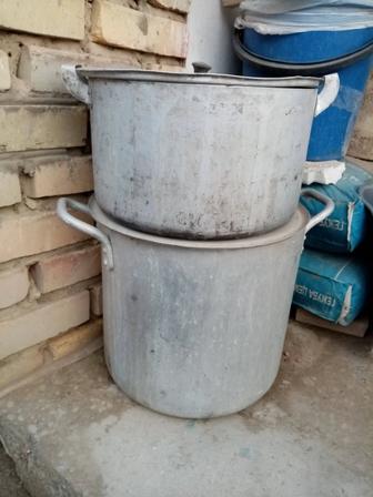 Кастрюля из толстого алюминия для столовых или кафе. Советская 20л