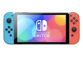 Игровая приставка Nintendo Switch OLED красный-синий