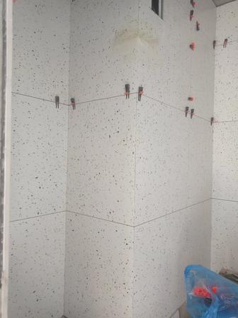 Укладка кафелььь керамогранит мрамор , любой сложности углы откосы 45%