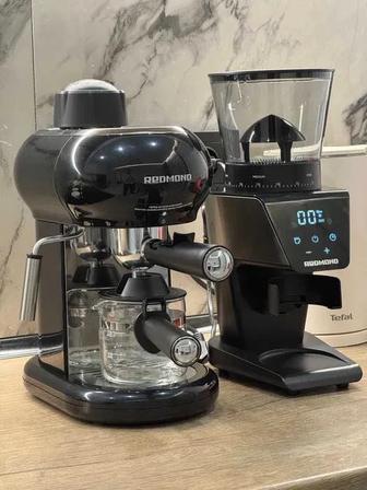 Продам рожковую кофеварку Redmond RCM-1521 черный