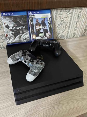 PlayStation 4Pro, 2 контроллера, 7 игр