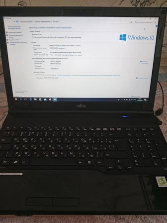 Ноутбук fudjitsu ssd 256гб , ОЗУ 4гб