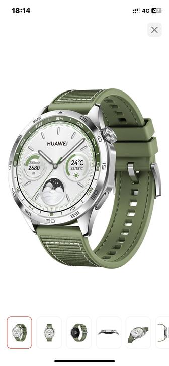 Продаю Смарт-часы Huawei Watch 4 46 мм серебристый-зеленый