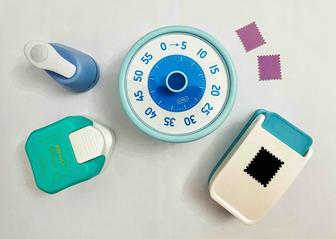 Дыроколы и таймер учебный