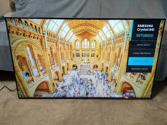 Телевизор 127 см 4K UHD Samsung UE50TU8000UXCE. Подарки. Новый. Кронштейн