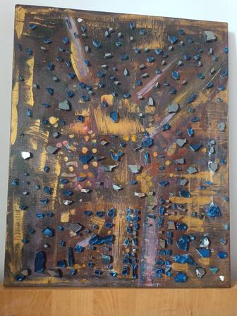 Картина с зеркальной мозаикой