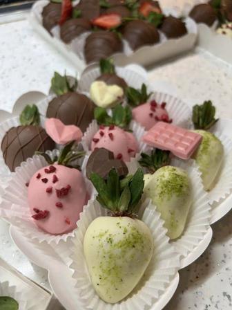 Клубника в шоколаде. Пред заказ ашық.5-8 дейін