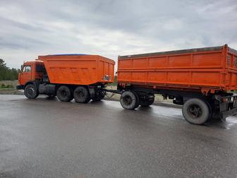 Грузоперевозки на Автомобиле Камаз с прицепом!