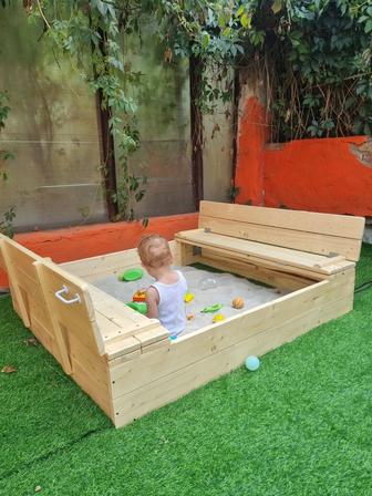 Песочница,детская Песочница,Песочница с крышкой,песочница со скамейкой