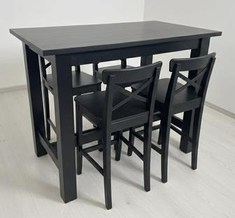 Барный стол, 4 стула IKEA