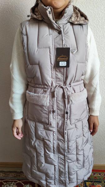 Новая безрукавка длинная, двусторонняя