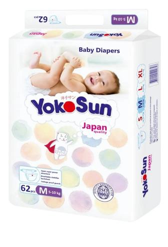 Подгузники Yokosun Comfort M, 62 шт