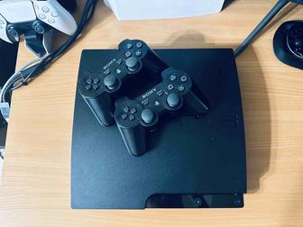 PlayStation 3 Slim 1TB 60игр 2джойстика PS3