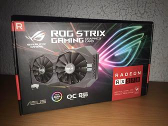 Продам видеокарту ASUS RX570 8GB Strix