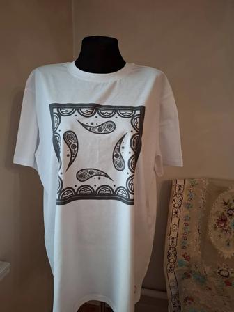 Футболка хлопок разный принт хлопок с узбек.на