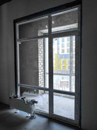 Продам Новую б/у Пластиковая Окна с дверями от балкона 2,60 на 2 метра