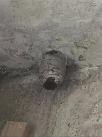 Надо срезать трубу