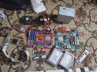 Старое компьютерное железо (материнки, ОЗУ, блоки питания)