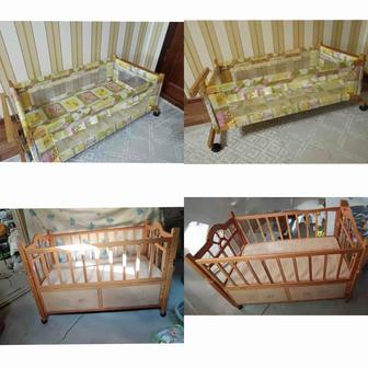 Манеж детский с люлькой