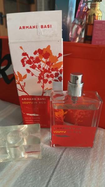 Armand Basi happy in red