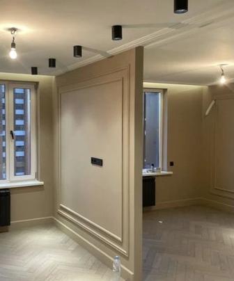 Покраска стен в Алматы, левкас стен, поклейка обоев качественно в срок