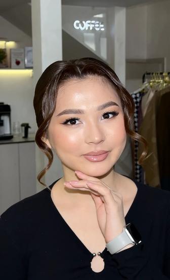 Макияж прическа