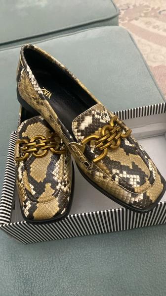 Туфли кожа ZARA
