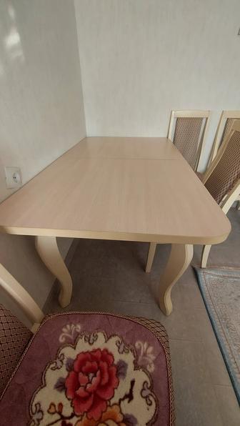 Продам стол и стулья 6 шт