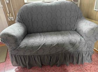 Продам двойку диванчик и кресло