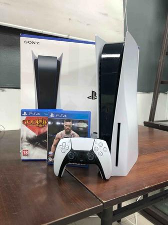 PlayStation 5 в полной комплектации. Игры в подарок. UFC3,God of War3