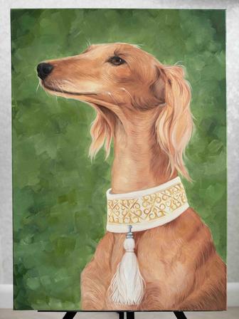 Картина маслом Тазы. Благородство степи