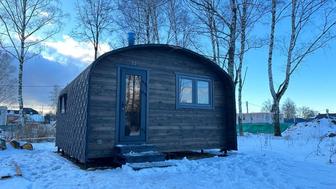 Готовая баня 6/4 установим за один день.