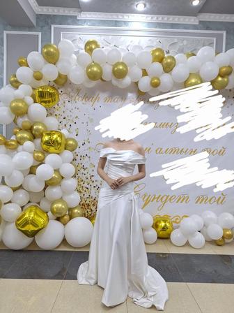 Вечернее белое платье