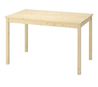 Стол IKEA Ингу, 120х75x73 см, дерево, бежевый