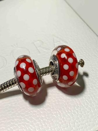 PANDORA шармы Murano Disney Mинни Маус
