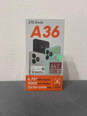 Абсолютно новый смартфон ZTE Blade A36 64G Black (запечатанный)
