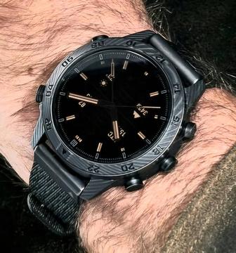 GS Wear MARQ COMMANDER CARBON MIN GPS NFC звонки уведомления спортрежимы