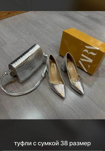 Туфли Zara обувь женская