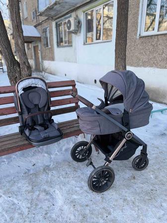 Детская коляска 2 в 1 Ining baby K325 (люлька и прогулочный блок)