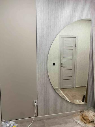 Установка бамбуковых панелей.