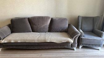 Продам диван с креслом