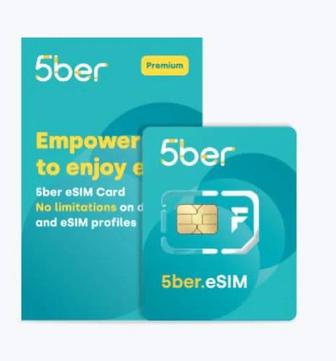 Esim адаптер сим карта для путешествий 5ber esim и карт ридер