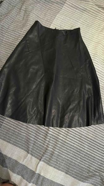 юбка из эко кожи