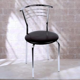 СТУЛЬЯ - 2 шт MARCOS(Неаполь N-20) легкие хромированные Черные