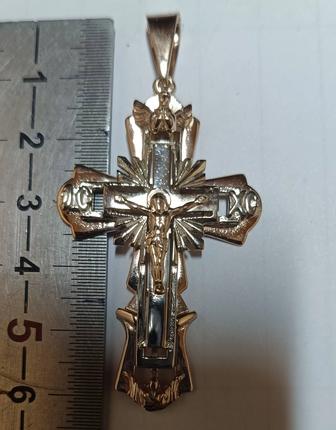 Продам золотую цепочку и крест